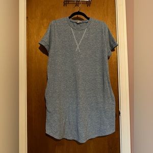 Endless Blu Short Sleeve Dress